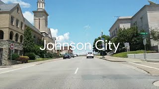 Johnson City TN USA  Driving Tour Downtown  Slow TV [upl. by Whitnell637]