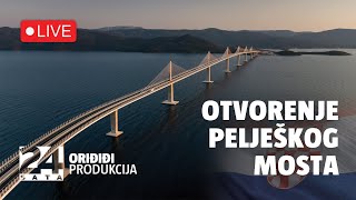 PELJEŠKI MOST UŽIVO Pratite otvorenje uz Rimac Neveru vatromet i svečanost otvorenja [upl. by Cryan]