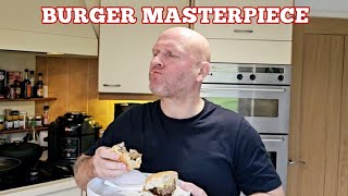 WOW New TESCO FINEST 2 Aberdeen Angus amp Cheese Topped Beef Burger Review [upl. by Ebehp]