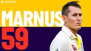 Gutsy 59  Marnus Labuschagne Announces Himself  Crickets First Ever International Concussion Sub [upl. by Hajed]