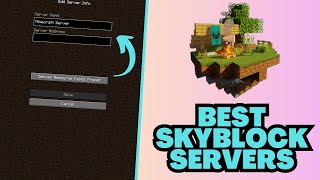 Top 5 Minecraft Skyblock Servers 2024 [upl. by Luigi]