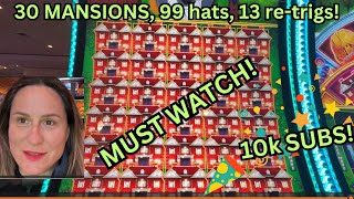 FULL SCREEN of MANSIONS Huff n’ EVEN more Puff Rollercoaster Long battle MIRACLE MASSIVE JACKPOT [upl. by Lehacim]