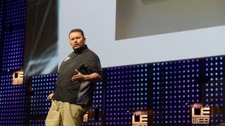 Ramon de Leon Social Media Marketer at Dominos Pizza Energizes the Stage at LeWeb Paris 2012 [upl. by Suiravat]