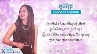 Cover Song អូនប្រែ  Sopheak Kosama AudioLyrics [upl. by Esya971]