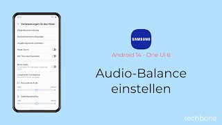 AudioBalance einstellen  Samsung Android 14  One UI 6 [upl. by Rodrick]