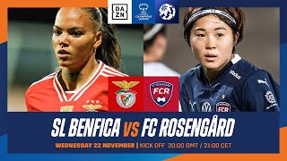 Benfica vs Rosengård  UEFA Women’s Champions League 202324 Matchday 2 Full Match [upl. by Aihseit]