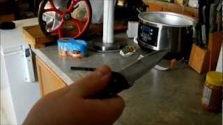 Carbide knife sharpener demonstration from dull to shaving sharp easy [upl. by Hildegard]