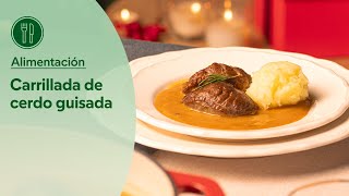 Receta de Carrillada de cerdo al vino blanco [upl. by Vivien]