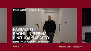 FINITURA BASALTO  APPLICATORE  AFFITTACAMERE DI LUSSO  NAPOLI [upl. by Akinohs943]