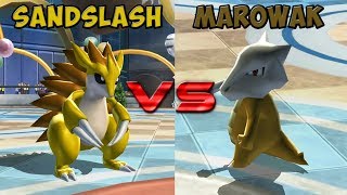 Pokemon battle revolution  Sandslash vs Marowak [upl. by Arotak]