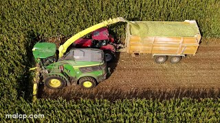 4Kᵁᴴᴰ Harvest 2023Maize harvesting in Snape with a John Deere 9800i forager  PART 2 [upl. by Cost]