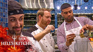 Nick Sneaks A Peak As The All Star Chefs Teach All Star Athletes  Hells Kitchen [upl. by Thea358]