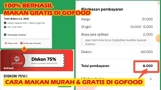 100  BERHASIL Cara Makan Gratis dengan Diskon 75  GoFood di Gojek  Tips Makan Murah di Gofood [upl. by Veradi952]