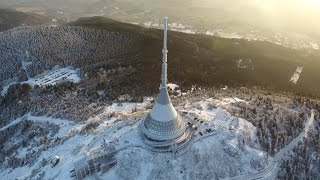 Ještěd Czech republic  dron DJI PHANTOM 4 [upl. by Amoihc990]