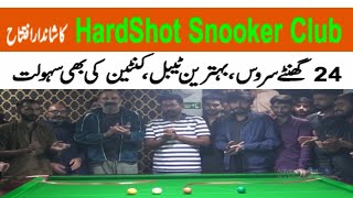 HardShot Snooker Club  Grand opening in Johar Town best table canteen also available inewshdtv [upl. by Macswan303]