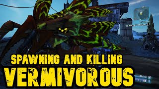 How To Spawn Vermivorous The Invincible  Borderlands 2  Solo TVHM [upl. by Keram]