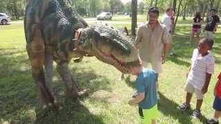 Walking Dinosaur Costumes for Birthday Parties Jurassic Extreme [upl. by Lattimer926]