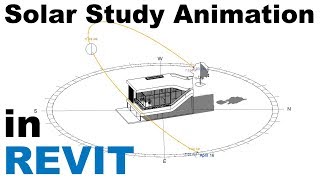 Sun Settings and Solar Study Animation in Revit Tutorial [upl. by Dulla33]