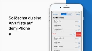 So löschst du eine Anrufliste auf dem iPhone — Apple Support [upl. by Clovis]