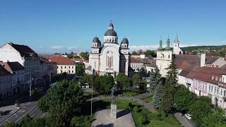 Targu Mures from drone in april [upl. by Phemia739]