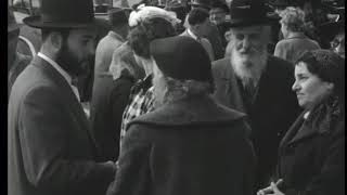 Rebbe of Sanz Klausenburg arriving in Israel after surviving the holocaust [upl. by Vanni860]