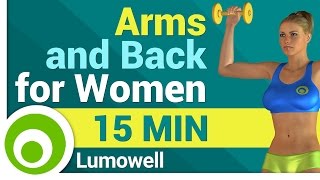 Arm and Back Workout for Women [upl. by Ilrahc]