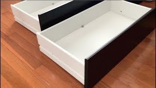 How to assemblebuild IKEA Dresser Drawers  FAST amp EASY [upl. by Avelin]