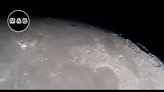 Video Footage of Moon Through Telescope  4K [upl. by Enra334]