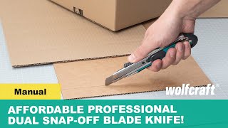 Affordable Professional Dual SnapOff Blade Knife  Safe amp Accurate Cutting [upl. by Berlyn]