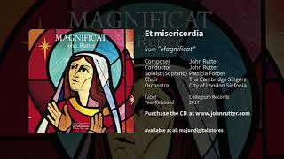 Et misericordia  John Rutter Patricia Forbes The Cambridge Singers City of London Sinfonia [upl. by Alemak]