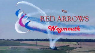 The Red Arrows Weymouth Bay and Hills Against a fabulous backdrop from Verne Hill Portland [upl. by Dorise]