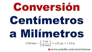 Convertir de Centímetros a Milímetros cm a mm [upl. by Yvan311]