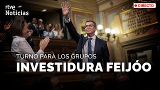 INVESTIDURA FEIJÓO El PSOE VOX SUMAR ERC y JUNTS contestan al PRESIDENTE del PP PRIMER DÍA [upl. by Arratoon]