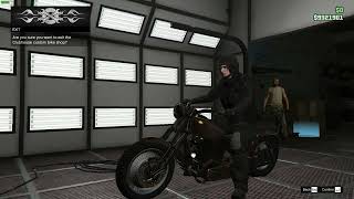 GTA 5 Western Rat Bike Customization HarleyDavidson Dyna Street Bob [upl. by Edgard]