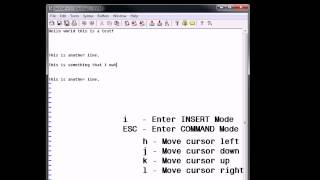 Editing With vim 02  Navigation Saving and Quitting [upl. by Sucramrej22]