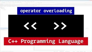 Overloading C Stream Insertion Extraction Operators  C Programming Tutorial [upl. by Ainaj]