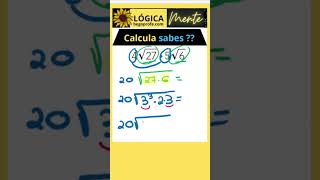 Producto RADICALES maths educacionmatematica algebra matematicas mathematics matematicasfacil [upl. by Ametaf86]