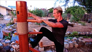 Top 10 Wing Chun Wooden Dummy Techniques and Fighting Applications of the Muk Jong [upl. by Dupuy686]