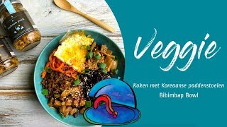 Koken met KOREAANSE PADDENSTOELEN  Bibimbap Bowl [upl. by Lillywhite]