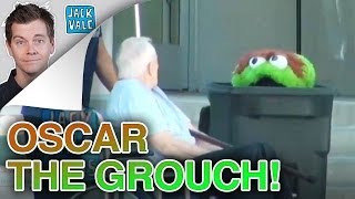 Oscar The Grouch Scare Prank  Jack Vale [upl. by Alehs314]