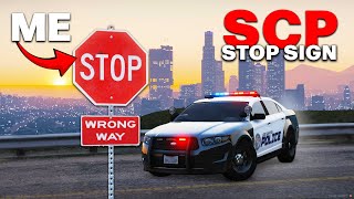 I Became an SCP Stop Sign  GTA 5 RP [upl. by Arlette747]