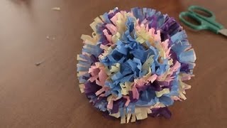 How to Make Paper Hawaiian Flowers  Paper Art Projects [upl. by Allebasi761]