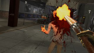 PAVLOV VR Doublebarrel shotgun vs Zombies \Oculus Rift [upl. by Grail]