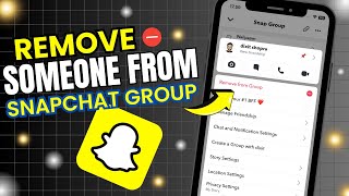 How to Remove Someone from Snapchat Group 2024 ✅ [upl. by Dihsar]