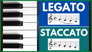 How to play Legato and Staccato on the Piano  Posture  Technique  Exercise [upl. by Rhianon]