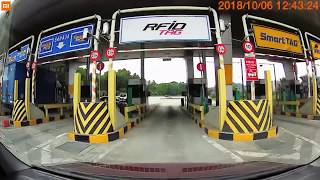 Trying out RFID toll in Malaysia [upl. by Ilowell142]