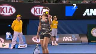 Andrea Petkovic vs Venus Williams at the Australian Open 2011 [upl. by Ecitnerp]