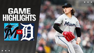 Marlins vs Tigers Game Highlights 51424  MLB Highlights [upl. by Ede]