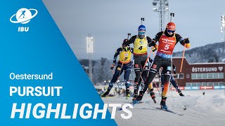 World Cup 2324 Oestersund Women Pursuit Highlights [upl. by Cousin219]