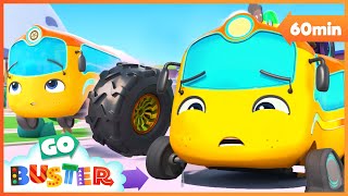 🚗 The New Tyres Busters Adventure at the Tyre Shop  Go Buster  Bus Cartoons amp Kids Stories [upl. by Atinihc]